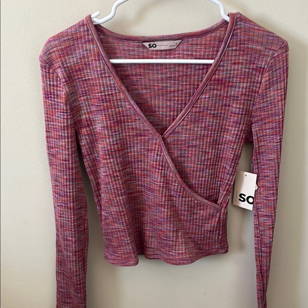 SO Women's Pink Long Sleeve Top